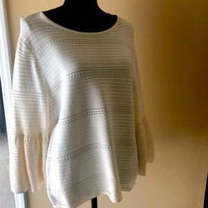 White House Black Market Sweater like new cream